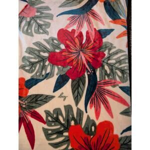 Lug Cuddle Throw Lush Luau Soft Cozy Blanket  78" x 59" Oversized Plush Tropical